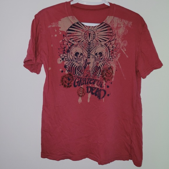 Vintage 2005 Grateful Dead T-Shirt Men's Size Small Pink GDP Made In USA